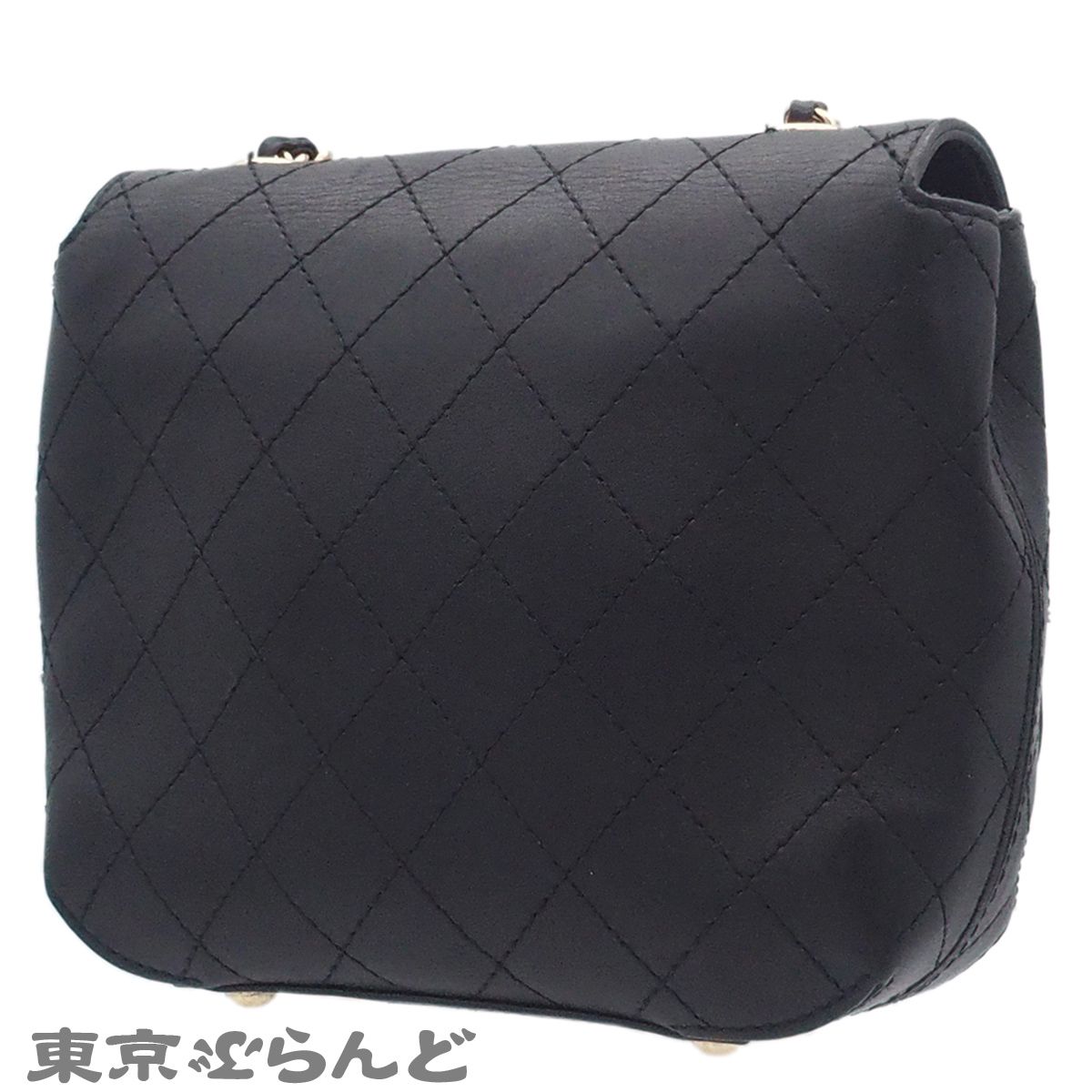 シャネル CHANEL AS0532 ブラック 黒 カーフ ミニマトラッセ チェーン
