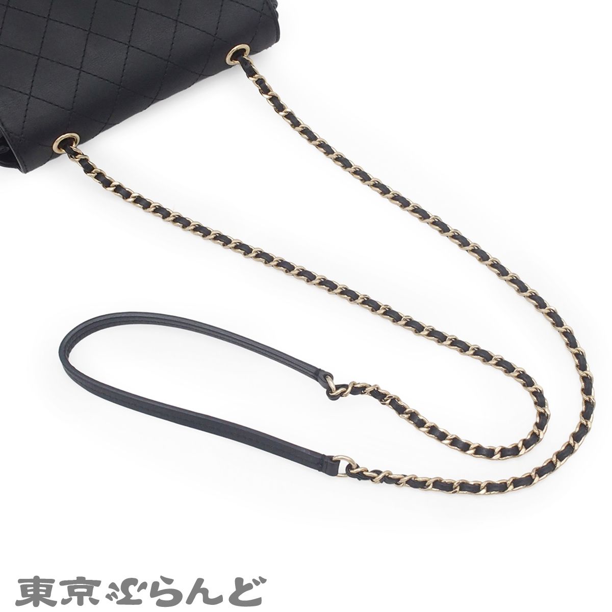 シャネル CHANEL AS0532 ブラック 黒 カーフ ミニマトラッセ チェーン
