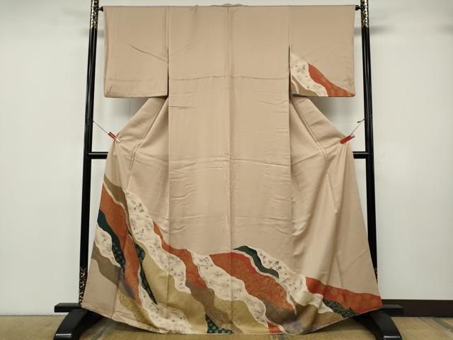 平和屋着物●訪問着　道長飛鳥花文　正絹　逸品　CABK8046ut 28,860円
