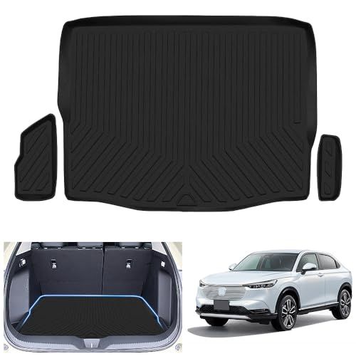 N◆ヴェゼル rv 専用 ラゲッジマット VEZEL RV3 RV4 RV5 RV6 車種専用設計 3D トランクマット TPE素材 カーゴマット TPE素材 防水 滑り防止 耐汚れ ラゲッジトレイ 取付簡単 内装 カスタム パーツ カー用品 (ホンダ ヴェゼ