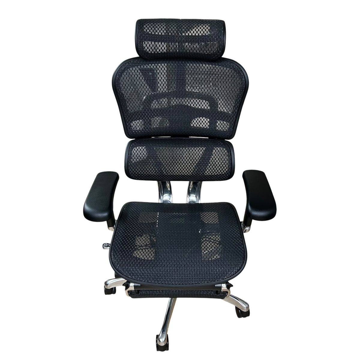 ■▲ 極美品Ergohuman Pro2 エルゴヒューマン オフィスチェア メッシュ フットレスト付 デスクチェア 2723860,2723860