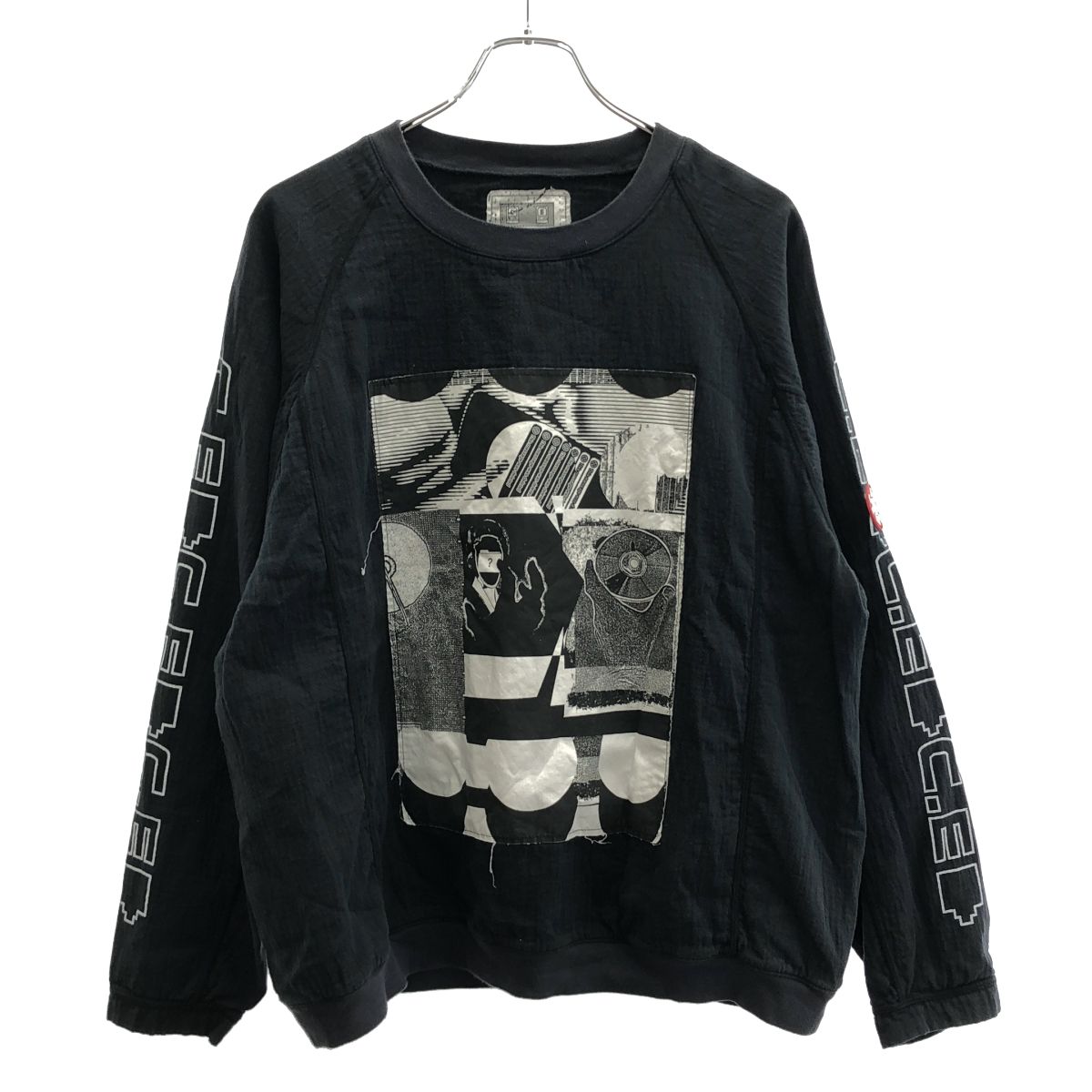 C.E シーイー MD P2P RAGLAN LONG SLEEVE エムディー ピーツーピーラグランロングスリーブ CES28CS23 ブラック M