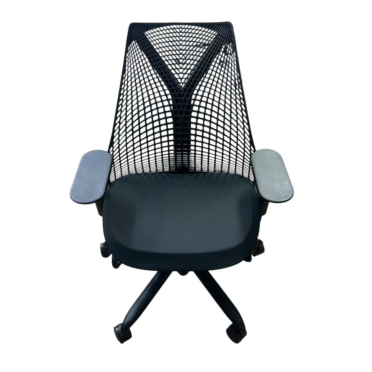 ■▲ 極美品 Herman Miller Sayl セイルチェア フルアジャスタブルアーム オフィスチェア ブラック 2721965,2721965