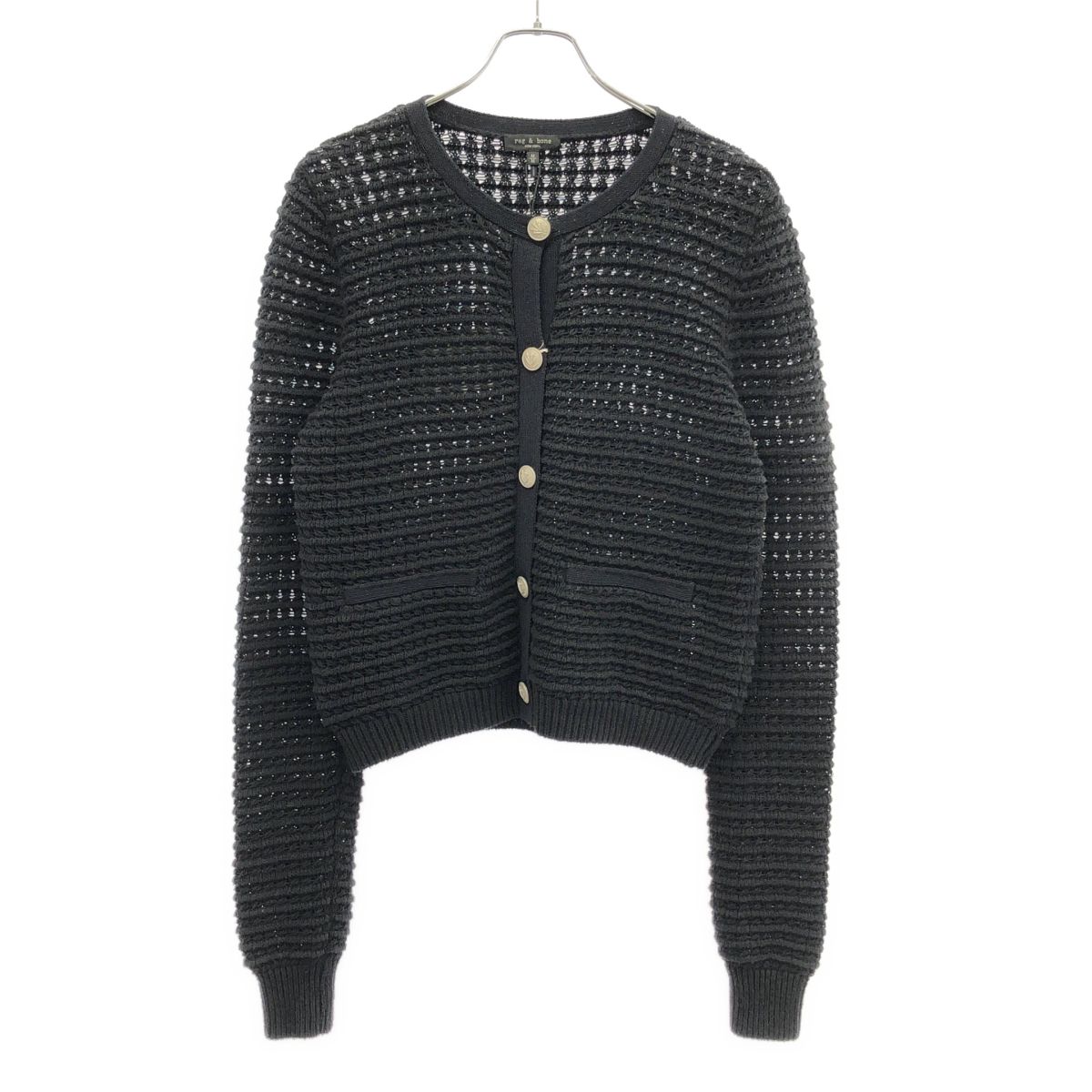 rag&bone ラグアンドボーン ローゲージニットカーディガン ブラック系 M