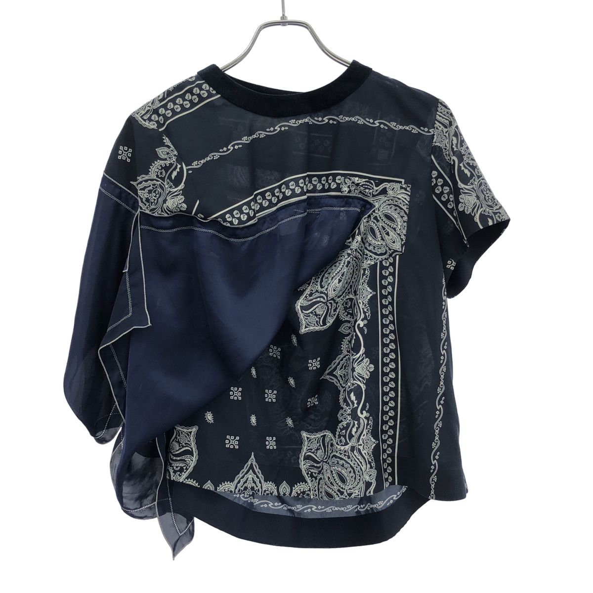 sacai サカイ Bandana print TOP バンダナ アシンメトリートップス 19