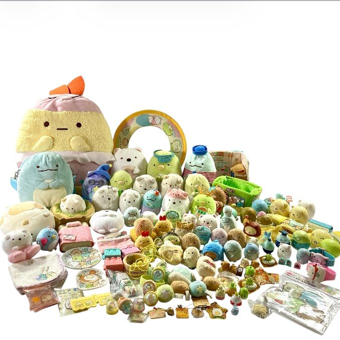 ★ すみっコぐらし グッズ 大量 まとめ商品 ぬいぐるみ マスコット 雑貨 など えびのしっぽ しろくま とんかつ ぺんぎん 現状品 3.7kg