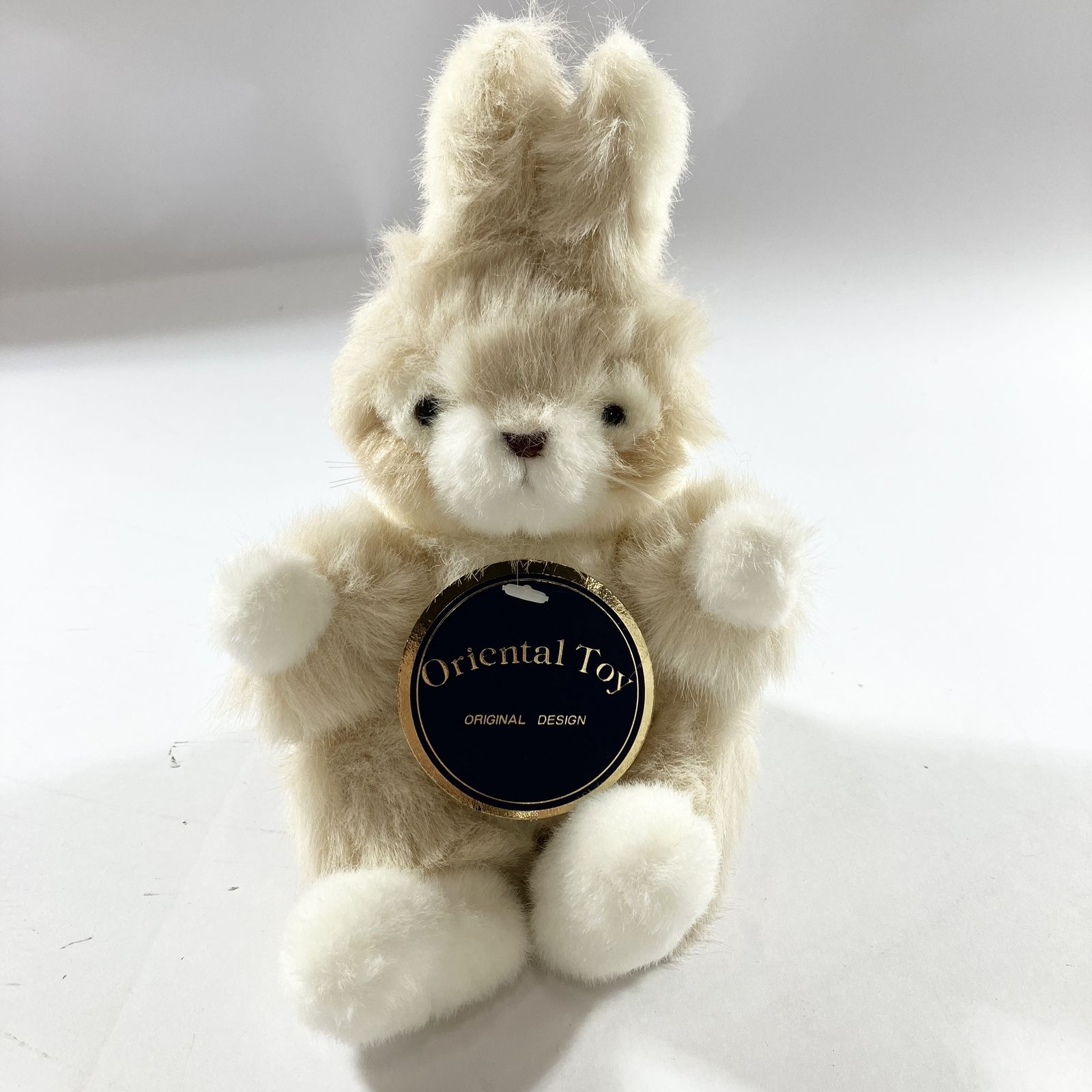 ★ オリエンタルトイ うさぎ ぬいぐるみ 当時物 昭和レトロ ファンシー ビンテージ レトロポップ 80年代 ウサギ レア 紙タグ付 現状品