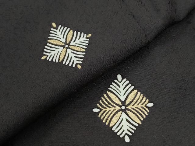 平和屋着物●上質な小紋　松葉文　金彩　やまと誂製　正絹　逸品　CABI3565yc