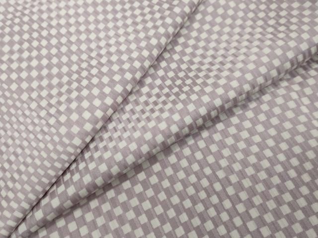 平和屋着物●上質な小紋　変わり格子文　正絹　逸品　DABI2791ud