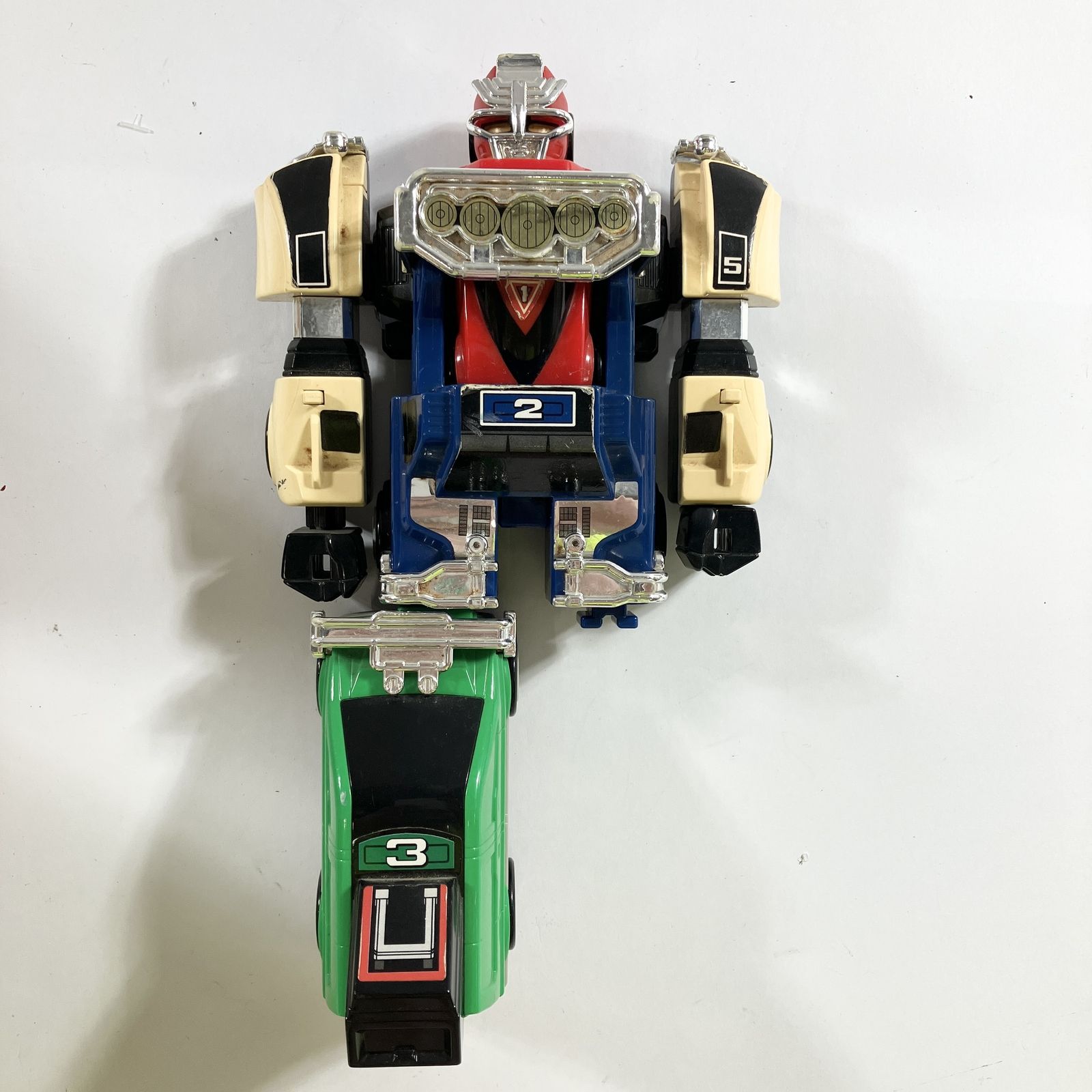 ★ Bandai Carranger DX RV Robo Gekisou Gattai En ese momento efectos especiales Super Sentai robot de deformación basura de juguete