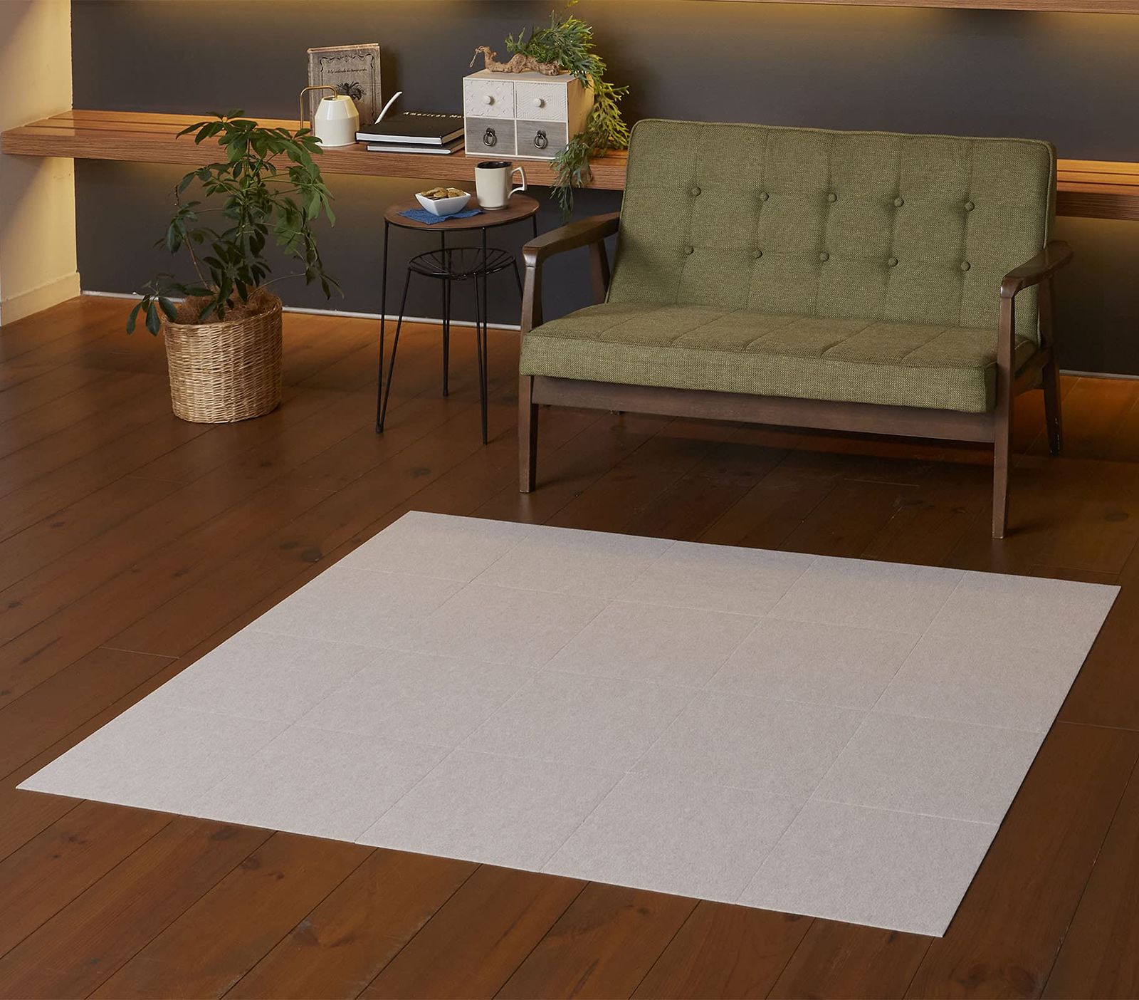 サンコー ズレない バリアフリータイルマット 30×30cm 20枚組 ライトベージュ KE-35 5,879円