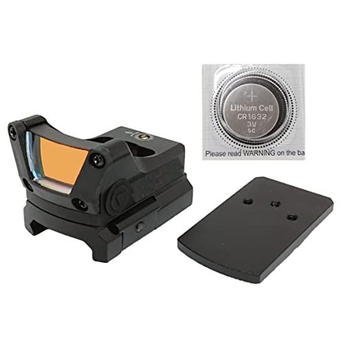 [AERITH BLACK] M1 タイプ レプリカ コンパクト オープン ドットサイト ダットサイト 刻印入り 20mmレイル対応マウント RMR 電池付 グロック マウント付属 M1