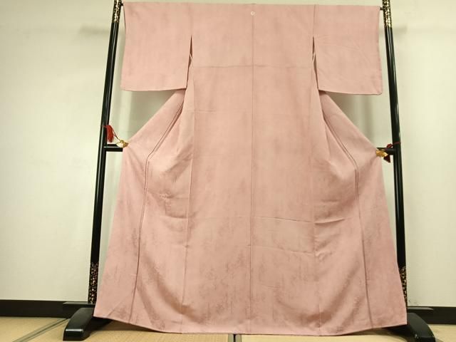 平和屋着物●上質な色無地　樹林地紋　虹色　正絹　逸品　未使用　AABK7865fy