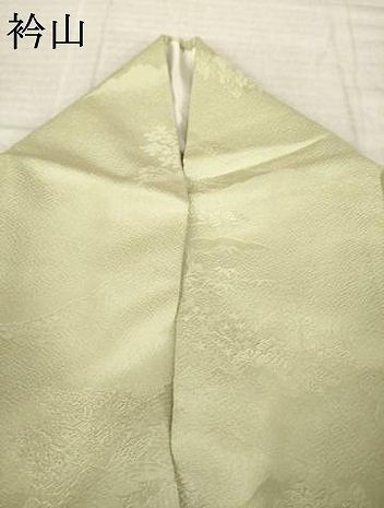 平和屋着物●上質な色無地 風景地紋 白橡色 正絹 逸品 AABL0923ck 平和屋着物●上質な色無地 風景地紋 白橡色 正絹 逸品 AABL0923ck