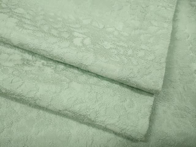 平和屋着物●上質な色無地　辻が花地紋　白緑色　さが美扱い　正絹　逸品　CABJ6653ut 28,730円