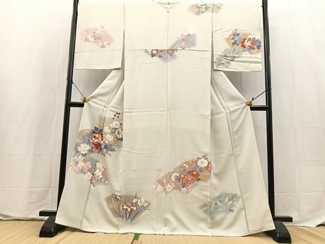 平和屋着物●訪問着　地紙花文　暈し染め　金彩　正絹　逸品　BAAX9640yc 20,020円