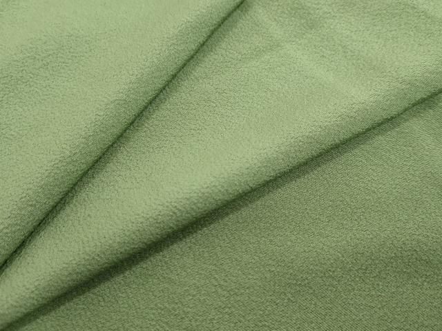 平和屋着物●上質な色無地　松葉色　正絹　逸品　DABI2160ud 28,470円