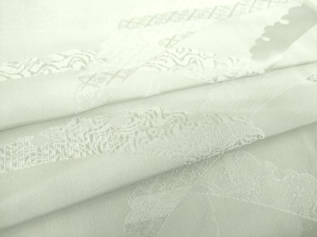 平和屋着物●上質な色無地　雪芝地紋　蕎麦切色　正絹　逸品　DABH9700ps