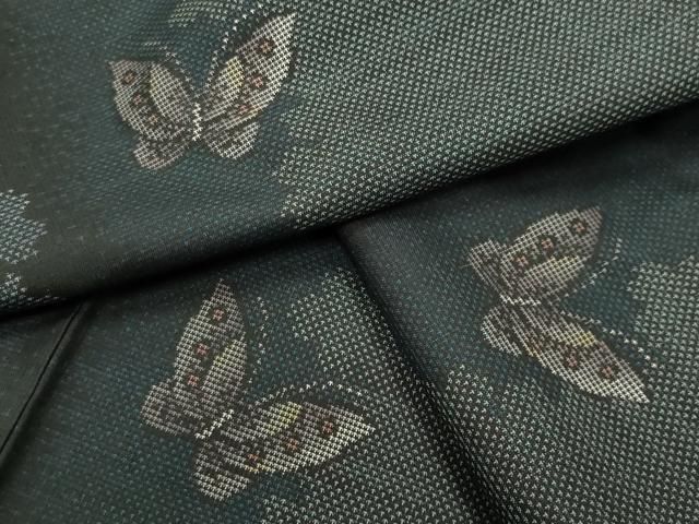 平和屋着物●本場大島紬　9マルキ　舞蝶文　正絹　逸品　CABI0824gh 21,840円