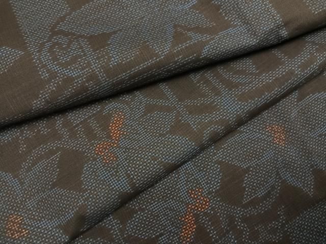 平和屋着物●本場大島紬　7マルキ　更紗唐草文　正絹　逸品　未使用　AABK0300ph