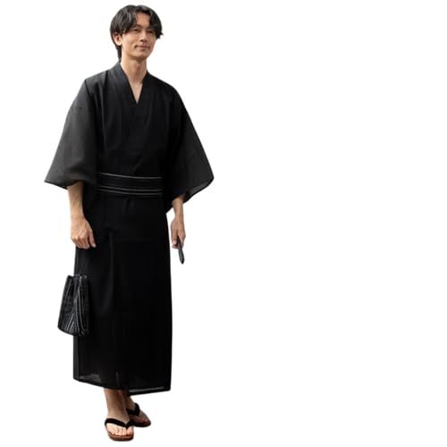 [GENELESS] 浴衣 5点セット しじら織り ゆかた 夏祭り ゆったり 涼しい メンズi 2fc4d13f