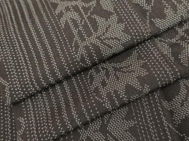 平和屋着物●本塩沢　更紗花唐草間道　正絹　逸品　AABJ6610cs 30,420円