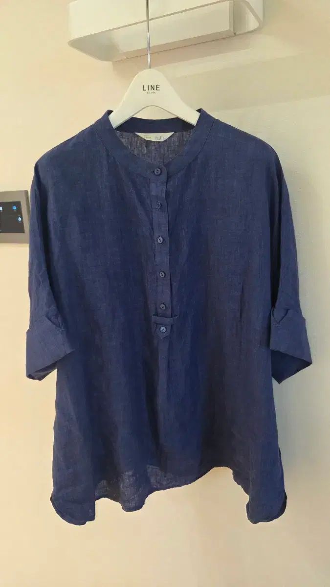 ISAE リネン100% ハーフオープン シャツ 10,608円