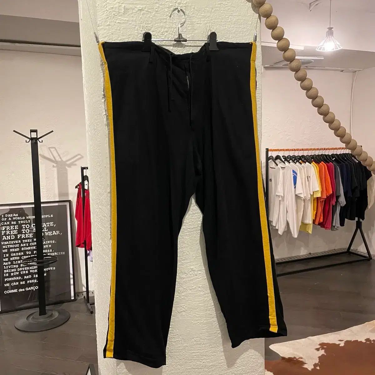 YOHJI YAMAMOTO ヨウジヤマモト プールオム サイドライン パンツ
