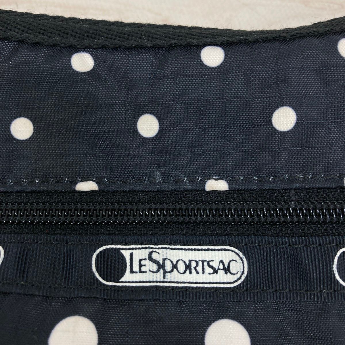 バッグ 【レスポートサック】水玉 ドット柄 刺繍 花柄 ショルダー 