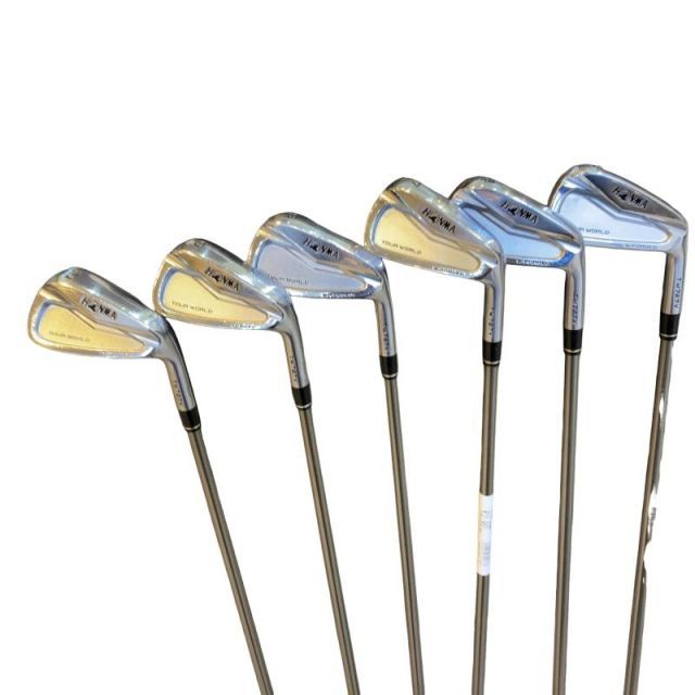 【中古】 本間ゴルフ TOUR WORLD TW727V FORGED 6S アイアンセット IR VIZARD IB95 (フレックスS) メンズ 男性用 右利き 右用 Cランク ゴルフクラブ