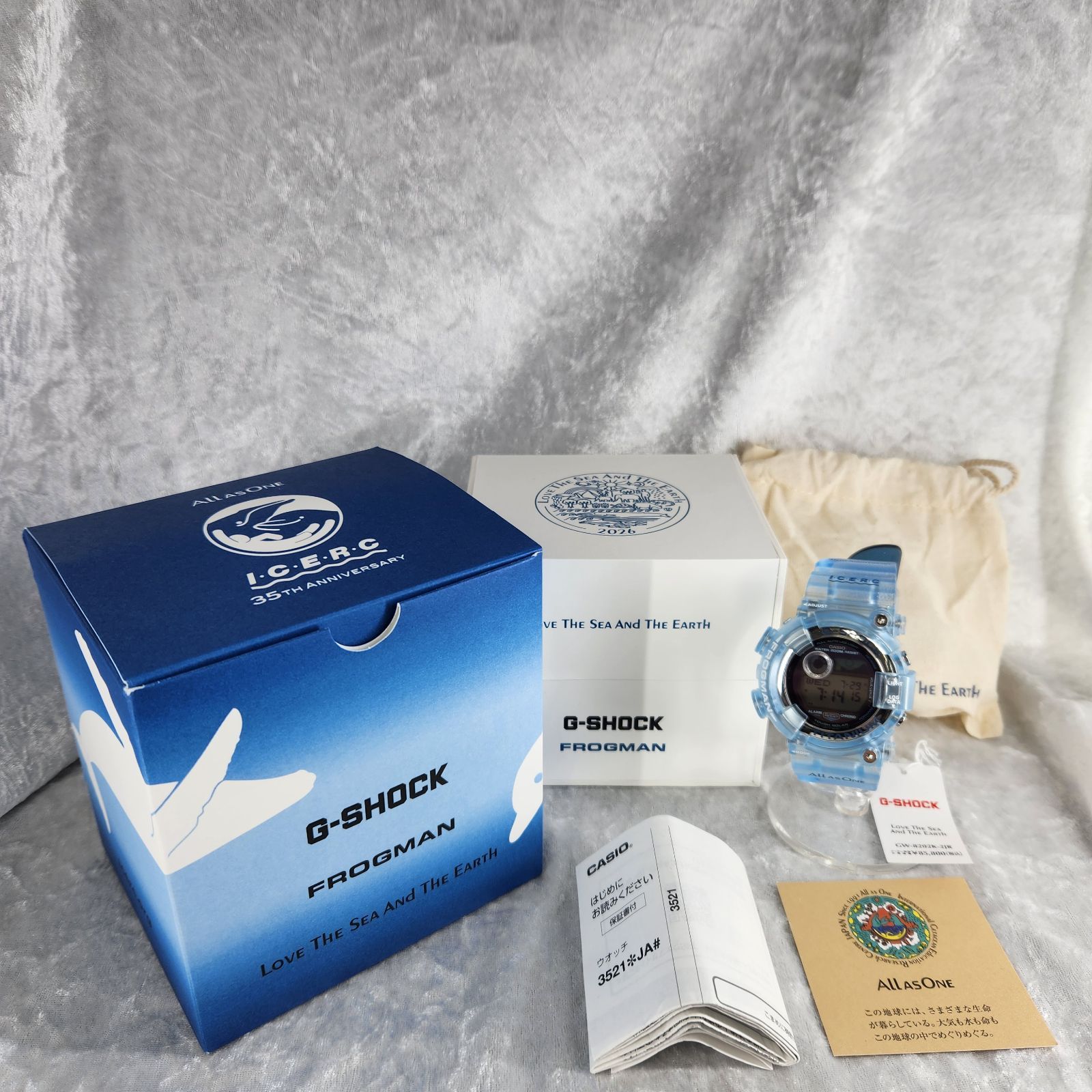 CASIO／カシオ　G-SHOCK／ジーショック　GW-8202K-2JR　イルクジフロッグマン　LOVE THE SEA AND THE EARTH　35TH ANNIVERSARY　FROGMAN 【TM0141-005】　274