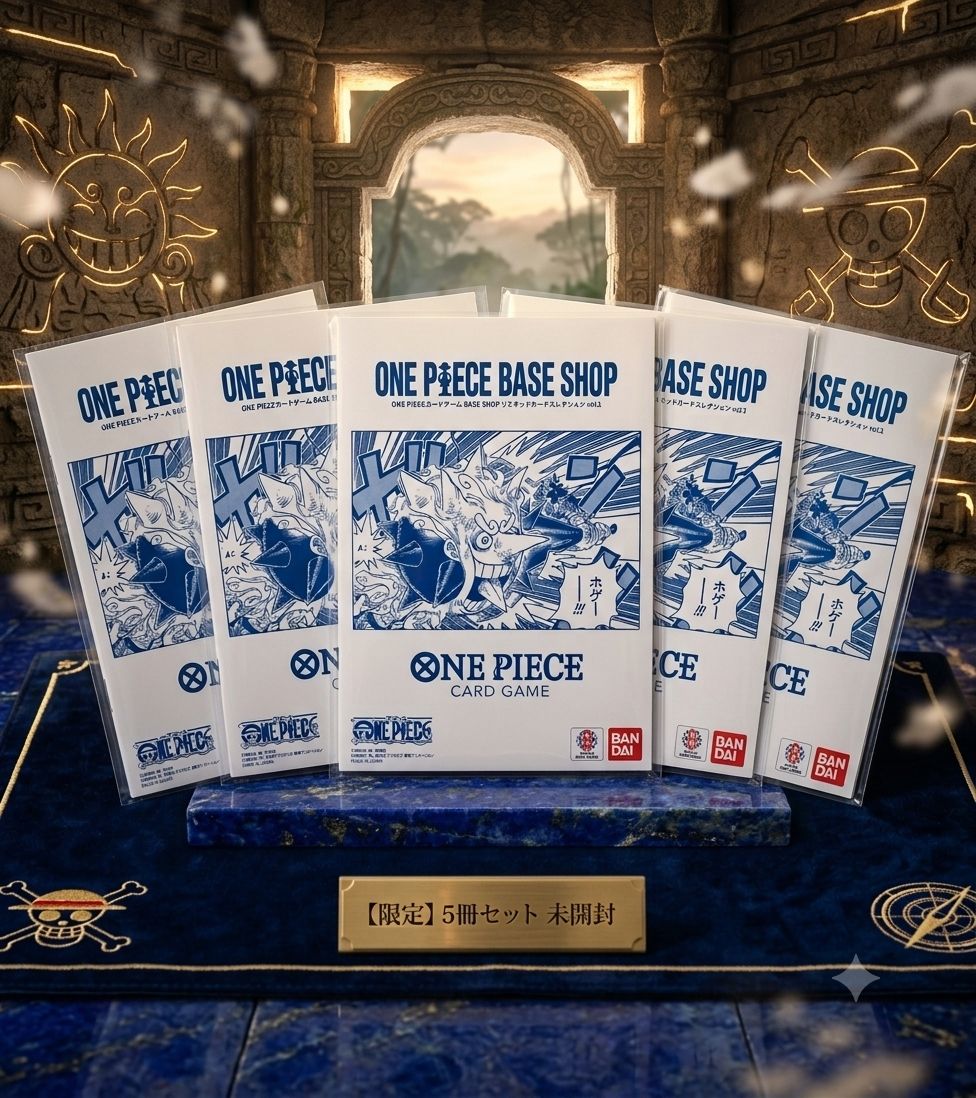 ✓人気商品【5点セット】ONE PIECE カードゲーム BASE SHOP リミテッド