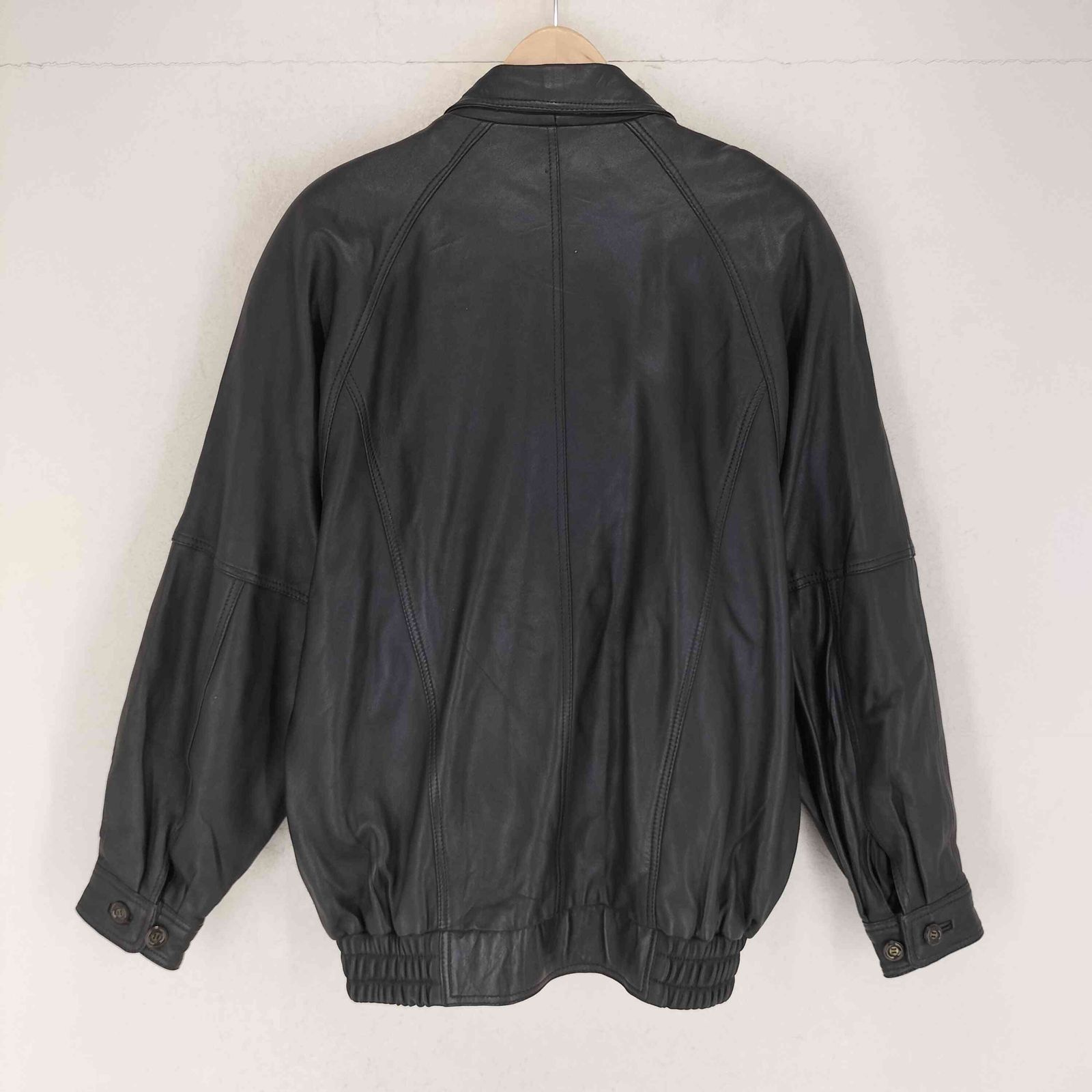 ユーズドフルギ USED古着 STRATHCONAR lamb leather 裏地総柄 比翼
