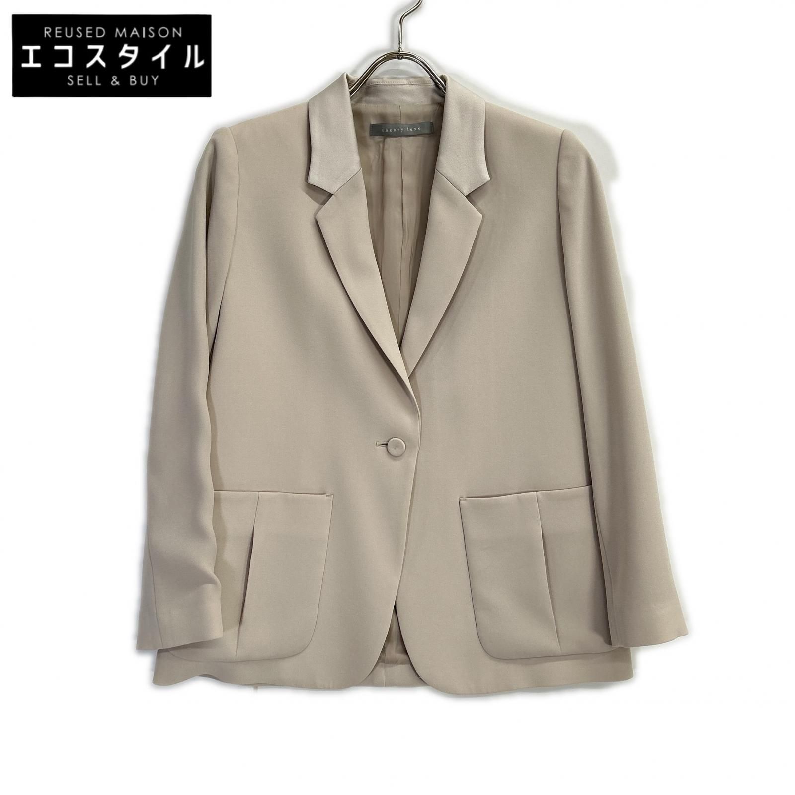 theory luxe　セオリーリュクス　25SS 03-5104146 ベージュ トリアセテート CLEVEN CHOUETTE 1Bテーラードジャケット　S32 8,059円