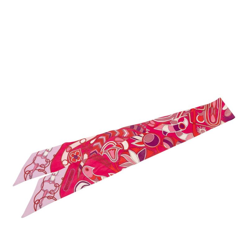 エルメス ツイリー Folklore BE Fuchsia Rouge Rose スカーフ パープル系 マゼンタ シルク レディース HERMES【1-0279454】 18,060円
