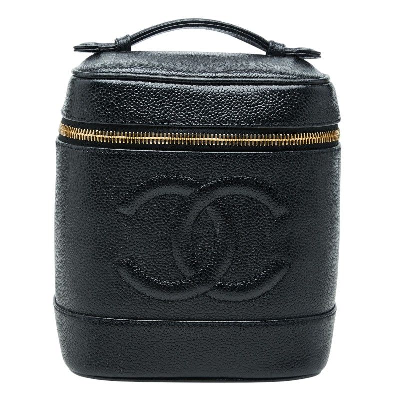 シャネル ココマーク バニティバッグ ハンドバッグ ブラック キャビアスキン レディース CHANEL【230-83824】 56,880円