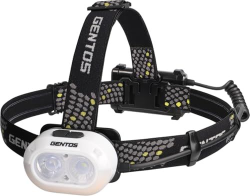 GENTOS(ジェントス) LED ヘッドライト USB充電式 【明るさ 760 ルーメン/実用点灯 3.5 時間/後部認識灯】 専用充電池または単3形電池3本 (別売り) 使用 ボイスコントロールヘッドライト GD-V102H送料無料 b8dbf34b
