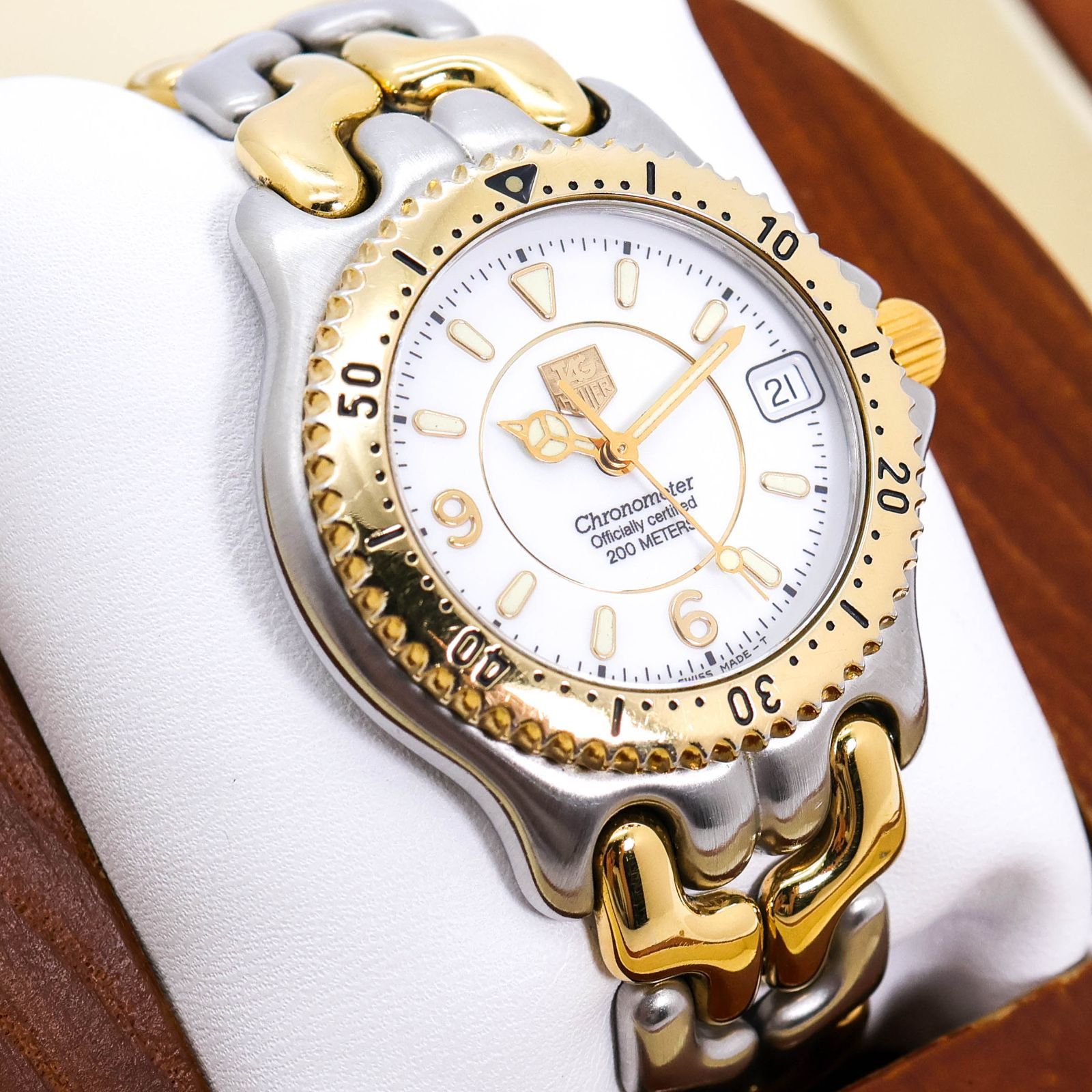 稼働 TAG HEUER クロノメーター 腕時計 自動巻き デイト 3944