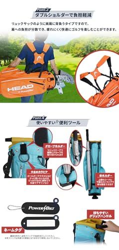キャディバッグ スタンド HEAD by POWERBILT 口枠5分割 ゴルフ 9型