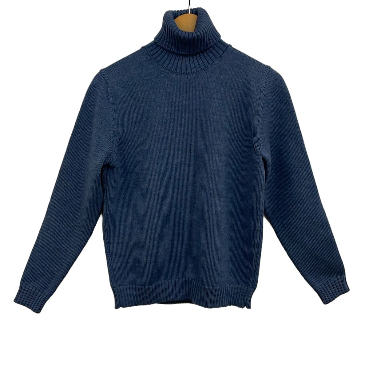 ZANONE(ザノーネ) 長袖セーター サイズ46 XL レディース新品同様 - ブルー タートルネック 8,352円