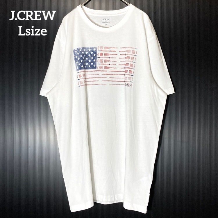 キングルーイUSA製エアブラシプリント ブルゾン L 自由の女神 白頭鷲 星条旗 J.CREW】アメリカ 国旗 星条旗 フラッグ ボート オール 櫂 ビックロゴ