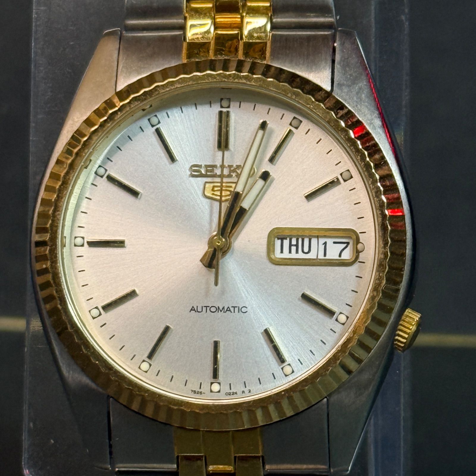 SEIKO 5 セイコー5 自動巻き 腕時計 シルバー/ゴールド ビンテージ