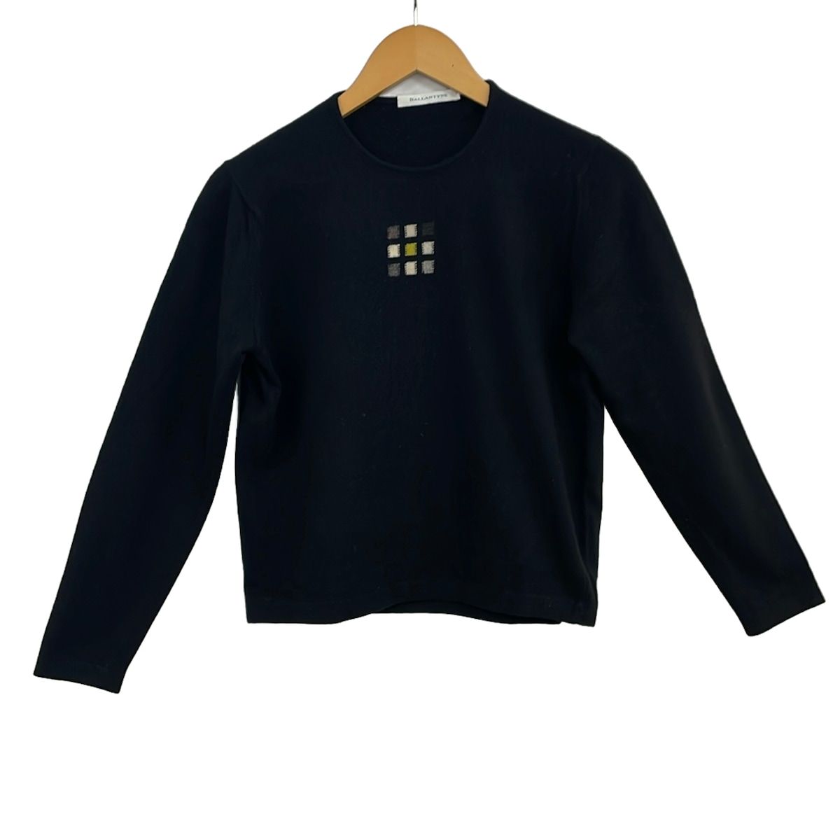 Ballantyne(バランタイン) 長袖セーター サイズ4 XL レディース新品同様 - 黒×白×マルチ クルーネック/カシミヤ 7,592円