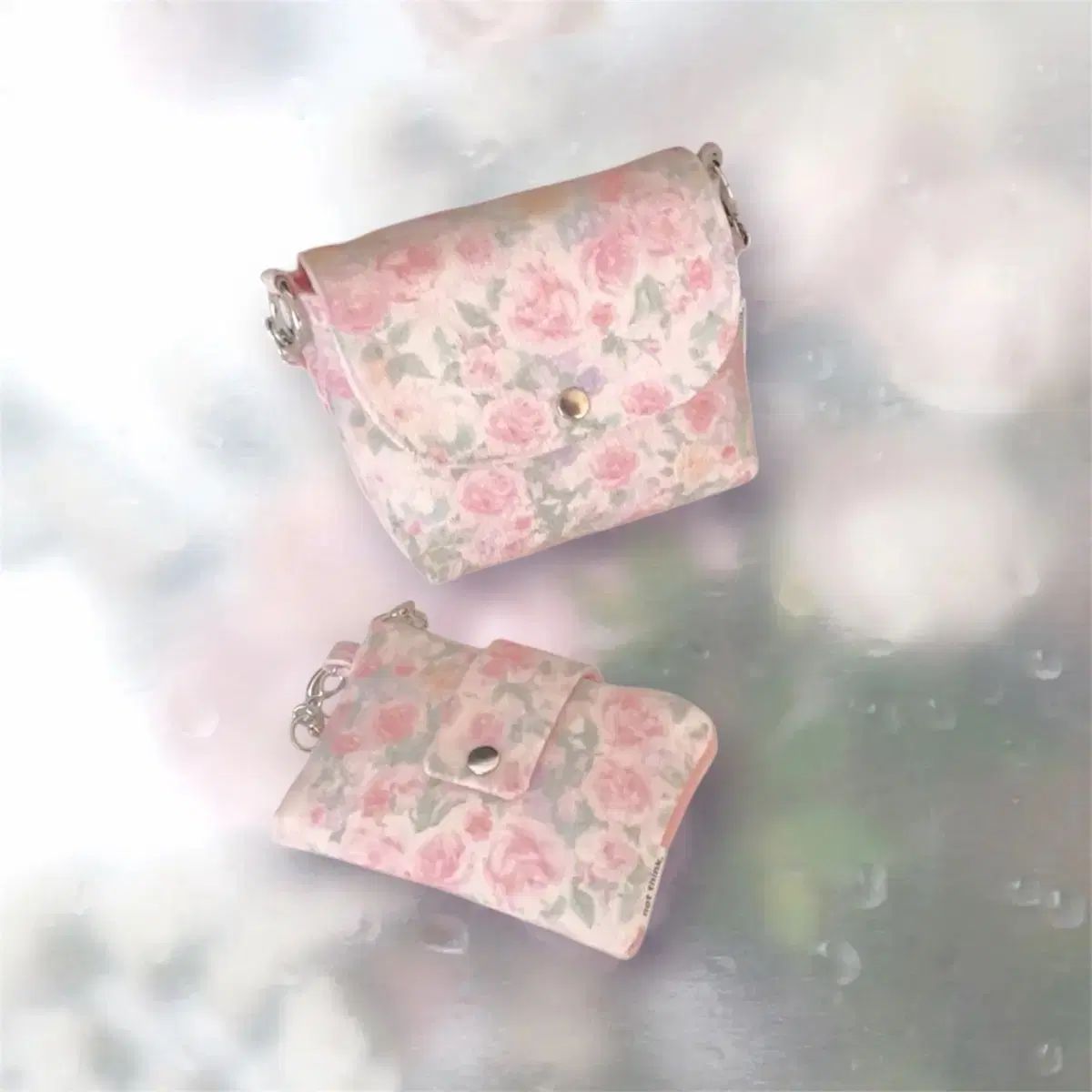 Handmade ローズ トゥー ポーチ＆二つ折り財布 8,121円