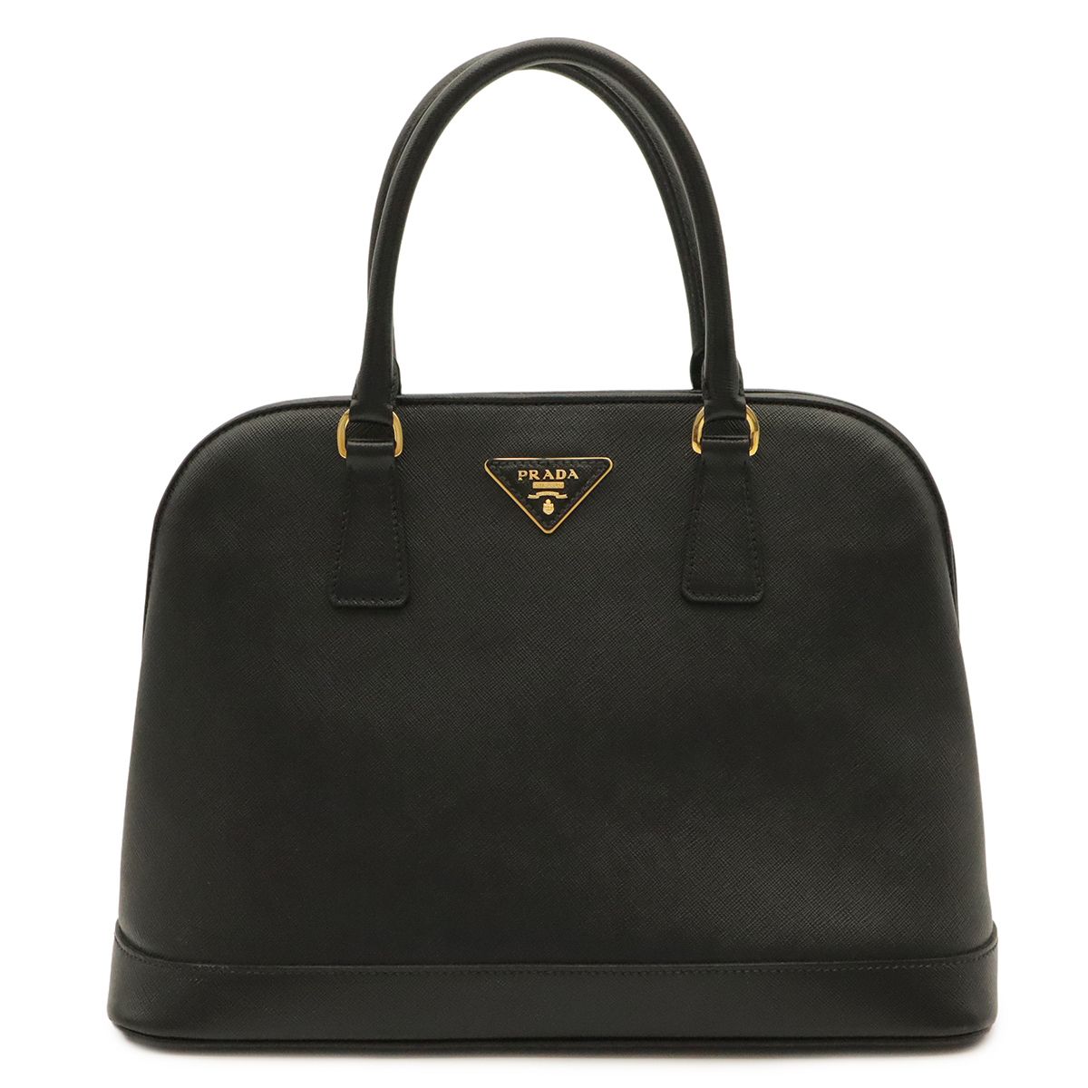 PRADA プラダ サフィアーノ ハンドバッグ トートバッグ 2WAY ショルダーバッグ レザー NERO ブラック 黒 ゴールド金具 BN2538