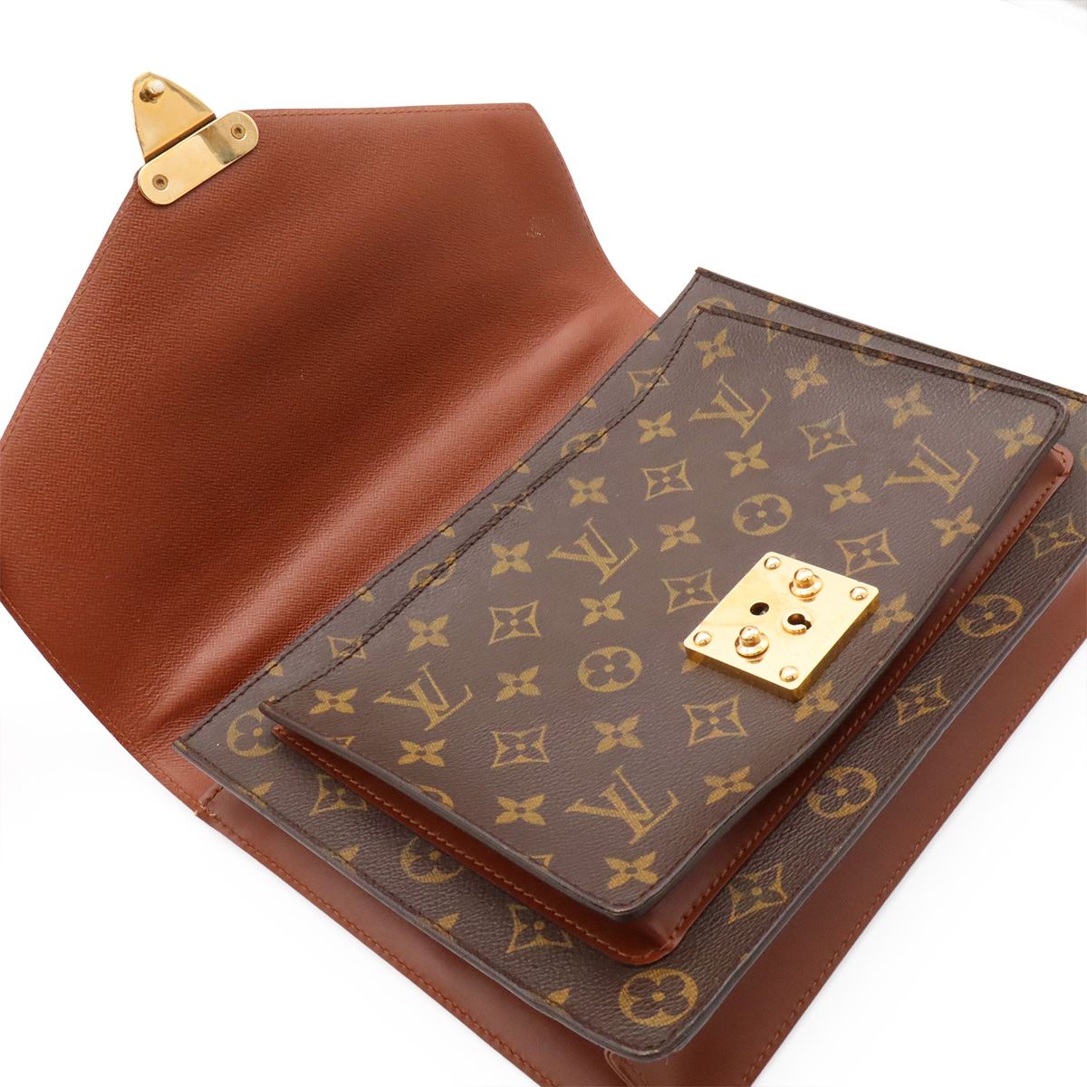 LOUIS VUITTON ルイ ヴィトン モノグラム モンソー28 セカンドバッグ 