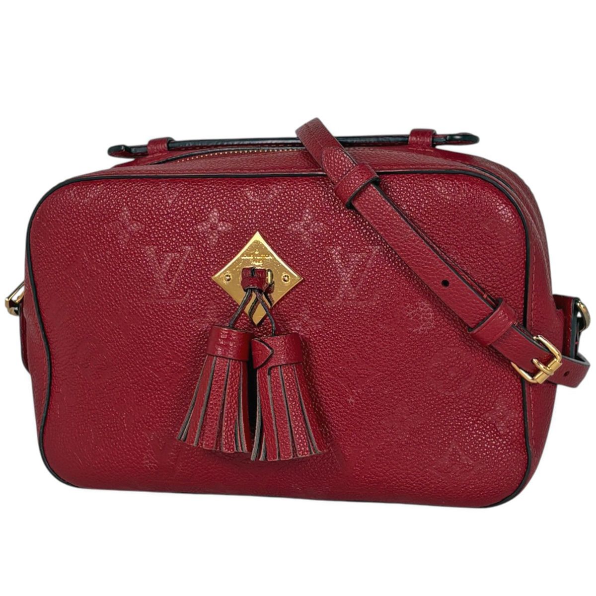 ルイ・ヴィトン Louis Vuitton サントンジュ ショルダーバッグ フリンジ ポシェット モノグラムアンプラント スカーレット(レッド) M44606 レディース 【中古】 92,400円