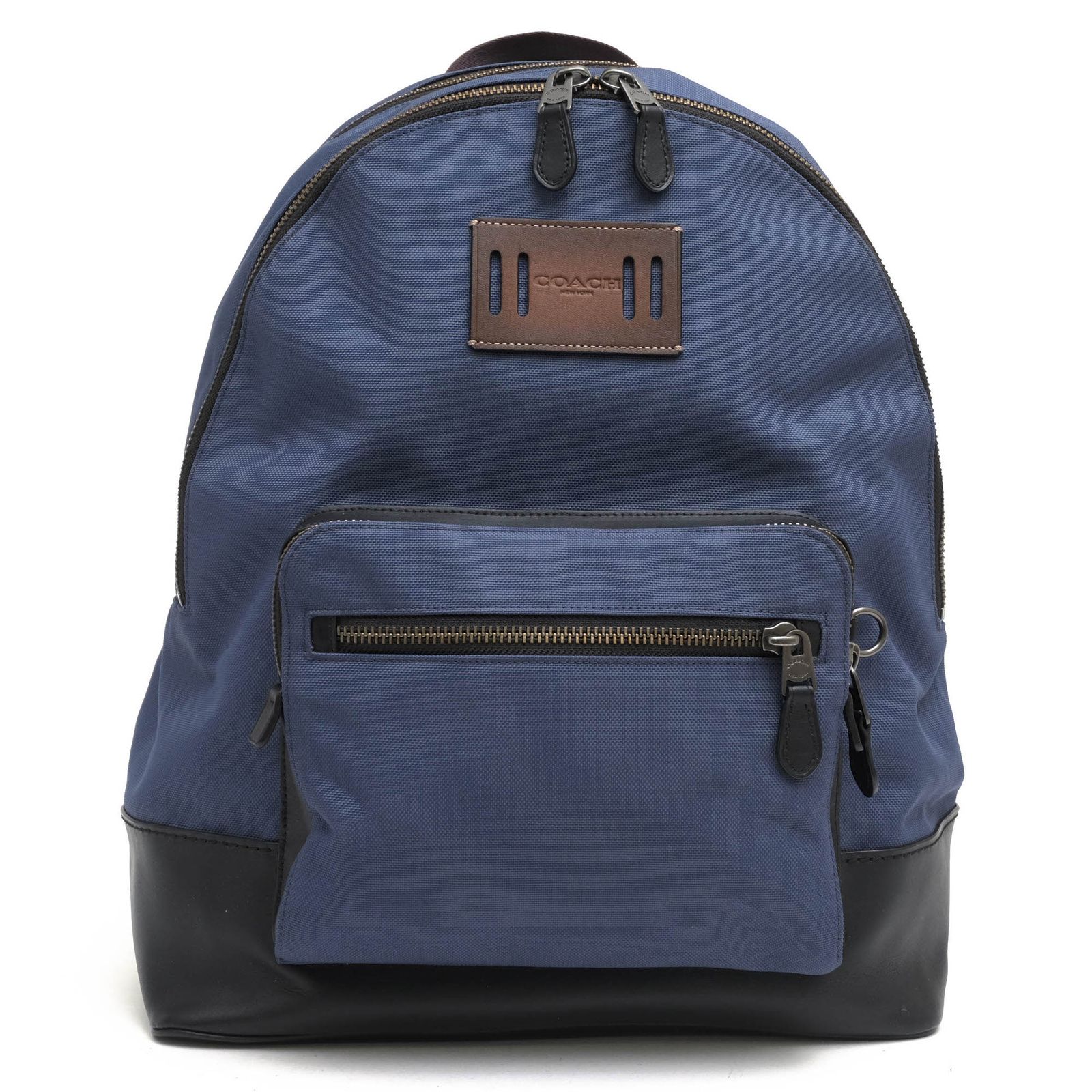 コーチ／COACH リュック バッグ バックパック メンズ 男性 男性用 ナイロン レザー 革 本革 ネイビー 紺 F27609 West Backpack In Cordura ウエスト バックパック ノートPC収納可 デイパック