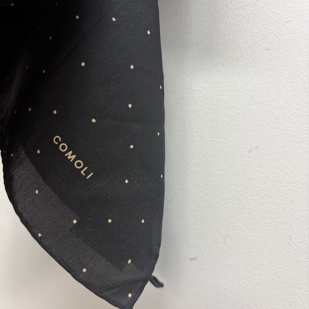 COMOLI コモリ 24AW Silk Dots Scarf シルクスカーフ A03-07009