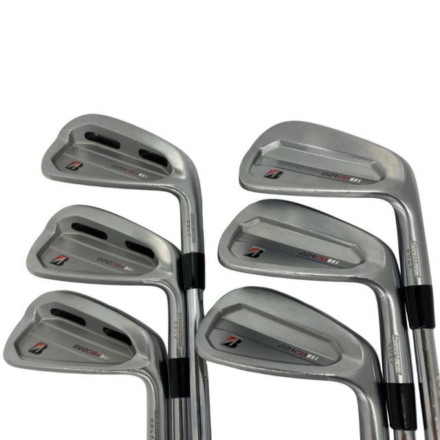 【中古】 ブリヂストン BRIDGESTONE 221CB 6S アイアンセット IR 純正特注シャフト (フレックスS) メンズ 男性用 右利き 右用 Cランク ゴルフクラブ